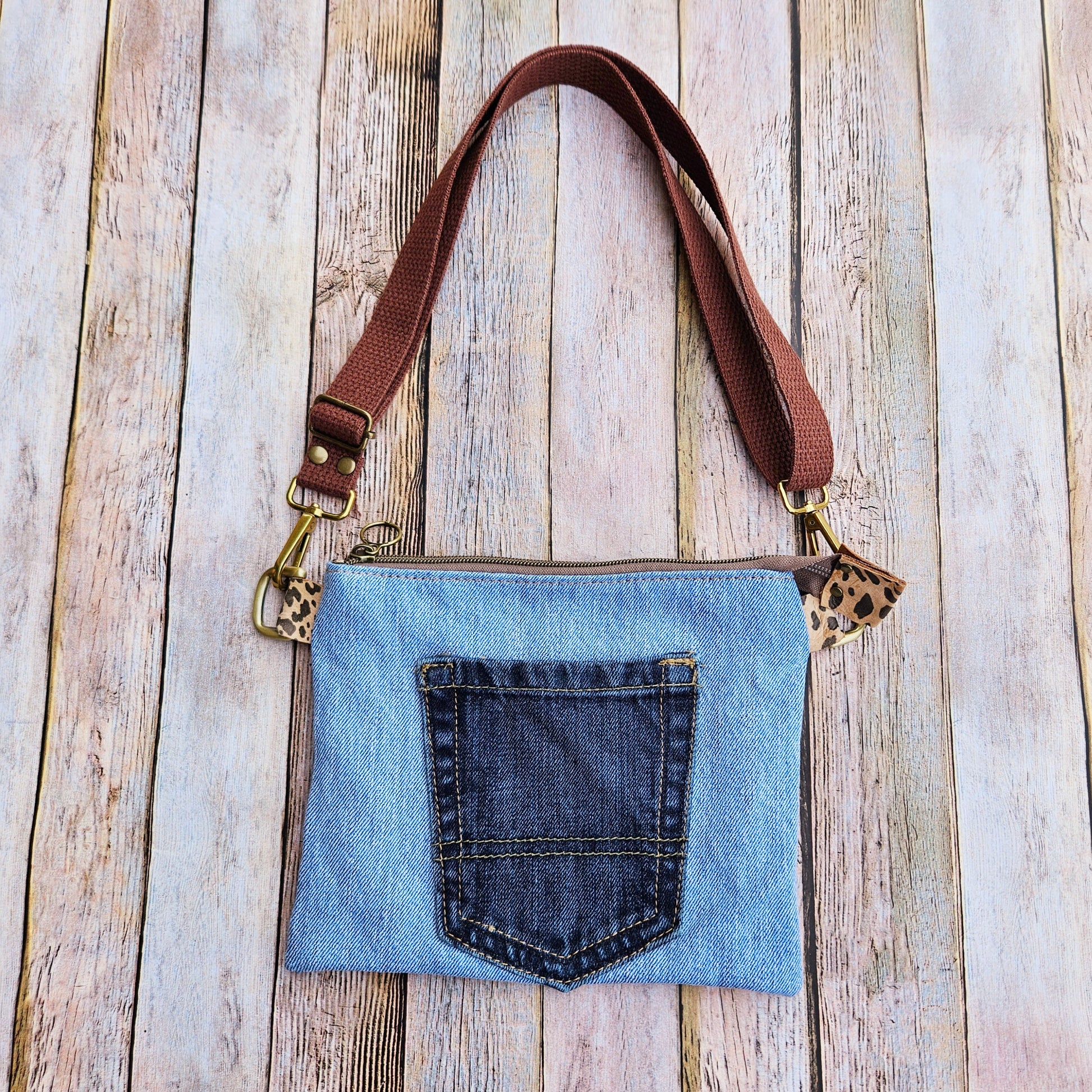 denim bag, crossbody bag, denim purse, kids purse, kids crossbody