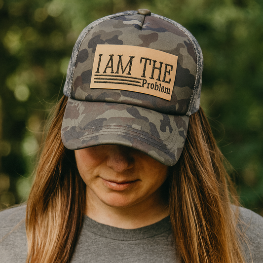 I Am The Problem – Leather Patch Cap