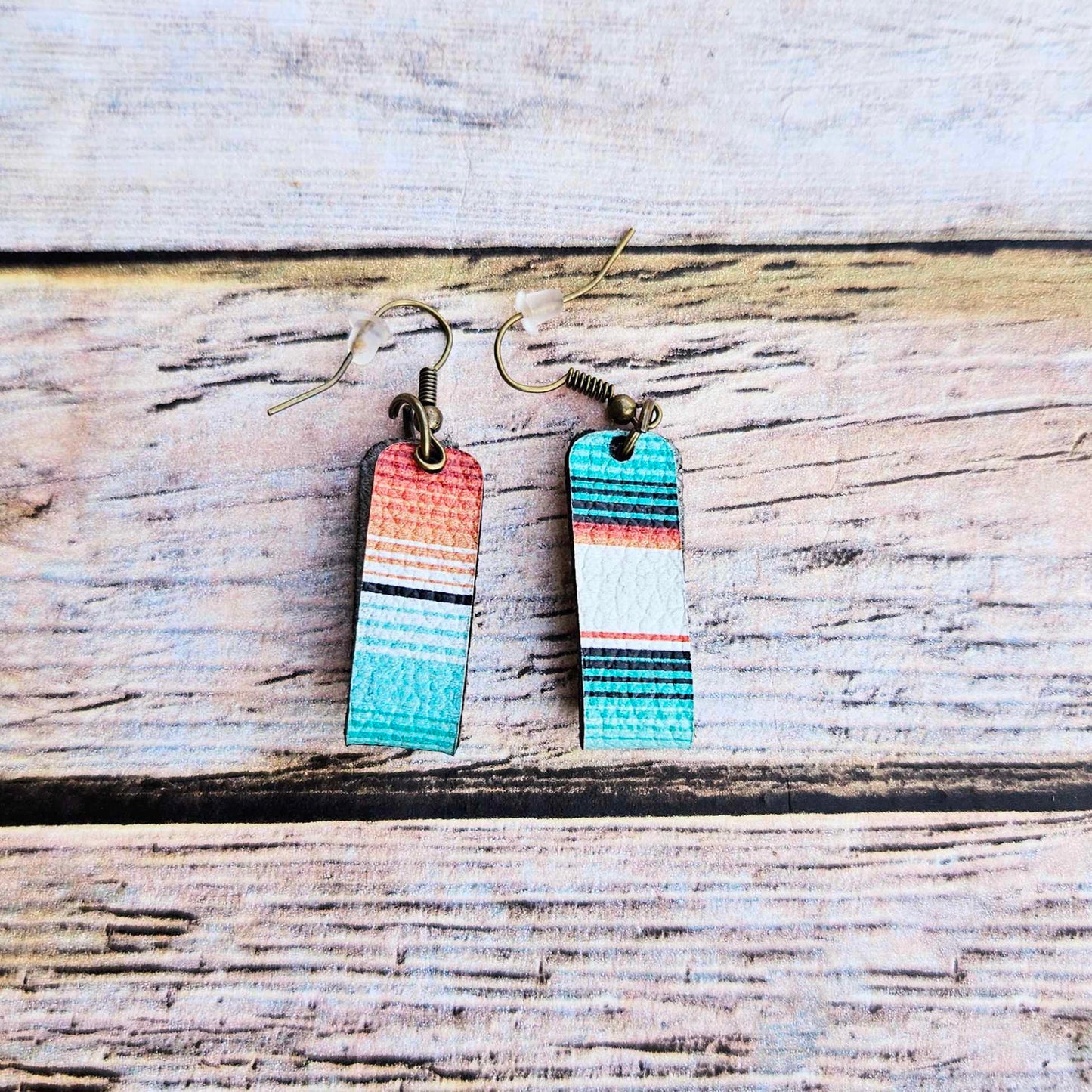 Leather Hoop Earrings