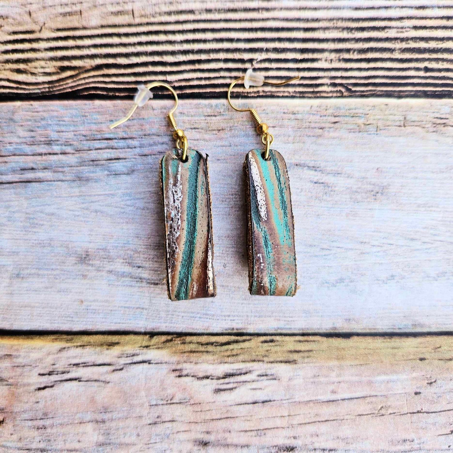 Leather Hoop Earrings