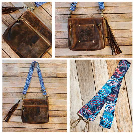 Linnie’s Rustic Toffee Leather Conceal Carry Crossbody