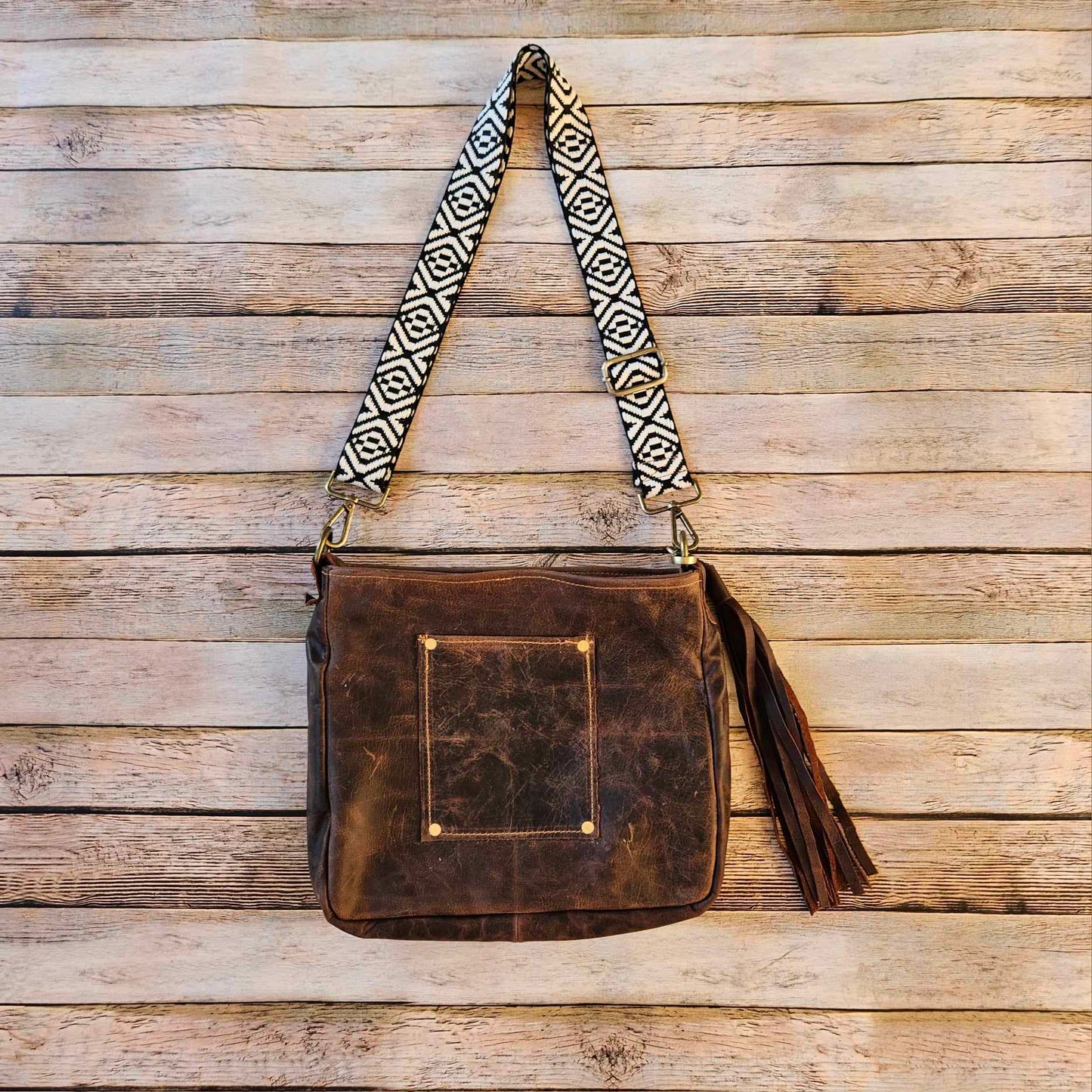 Linnie’s Turquoise Leather Crossbody