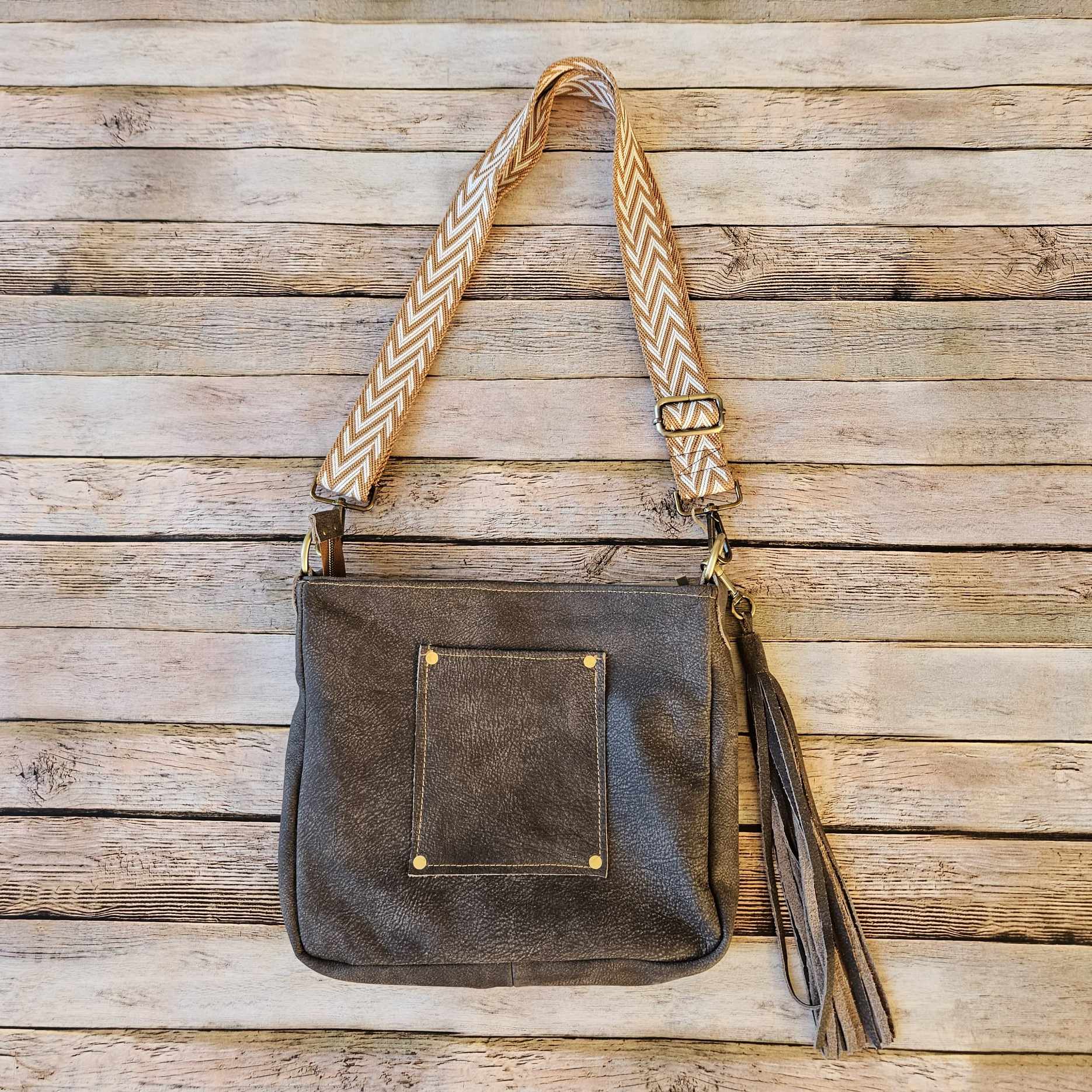 gray crossbody bag, leather gray hand bag, handmade leather bag, leather suede bag