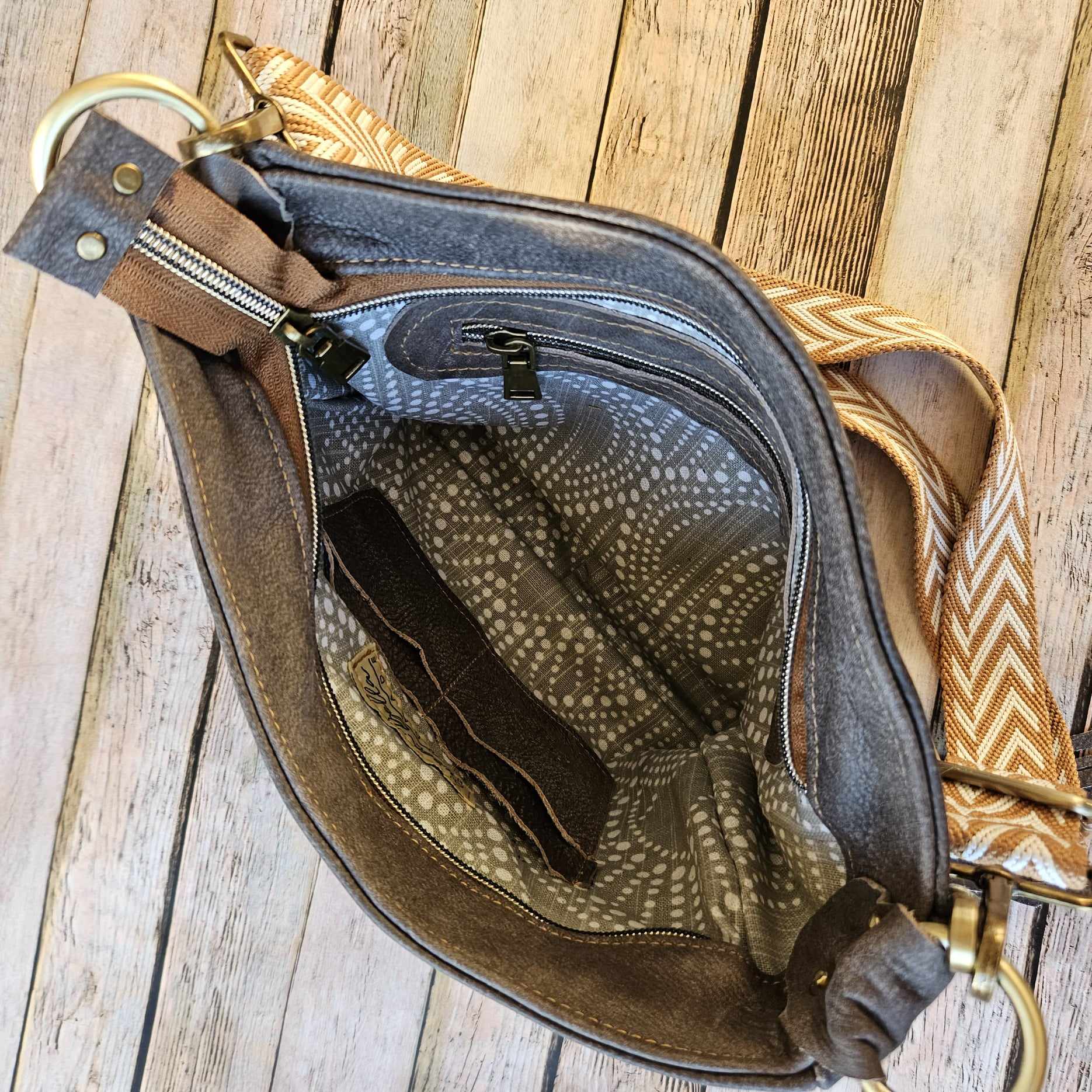 gray leather hand bag, suede leather cross body bag, conceal carry bag