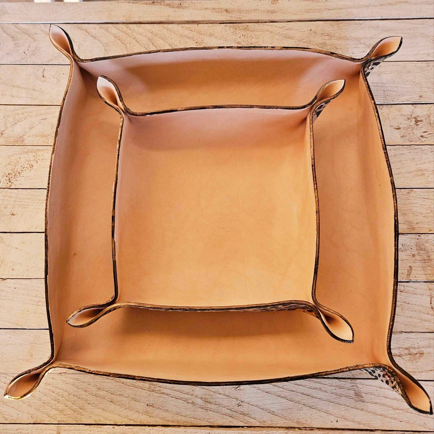 small leopard leather bowl, small leather bowl, leopard leather bowls, leopard bowl, leather bowls