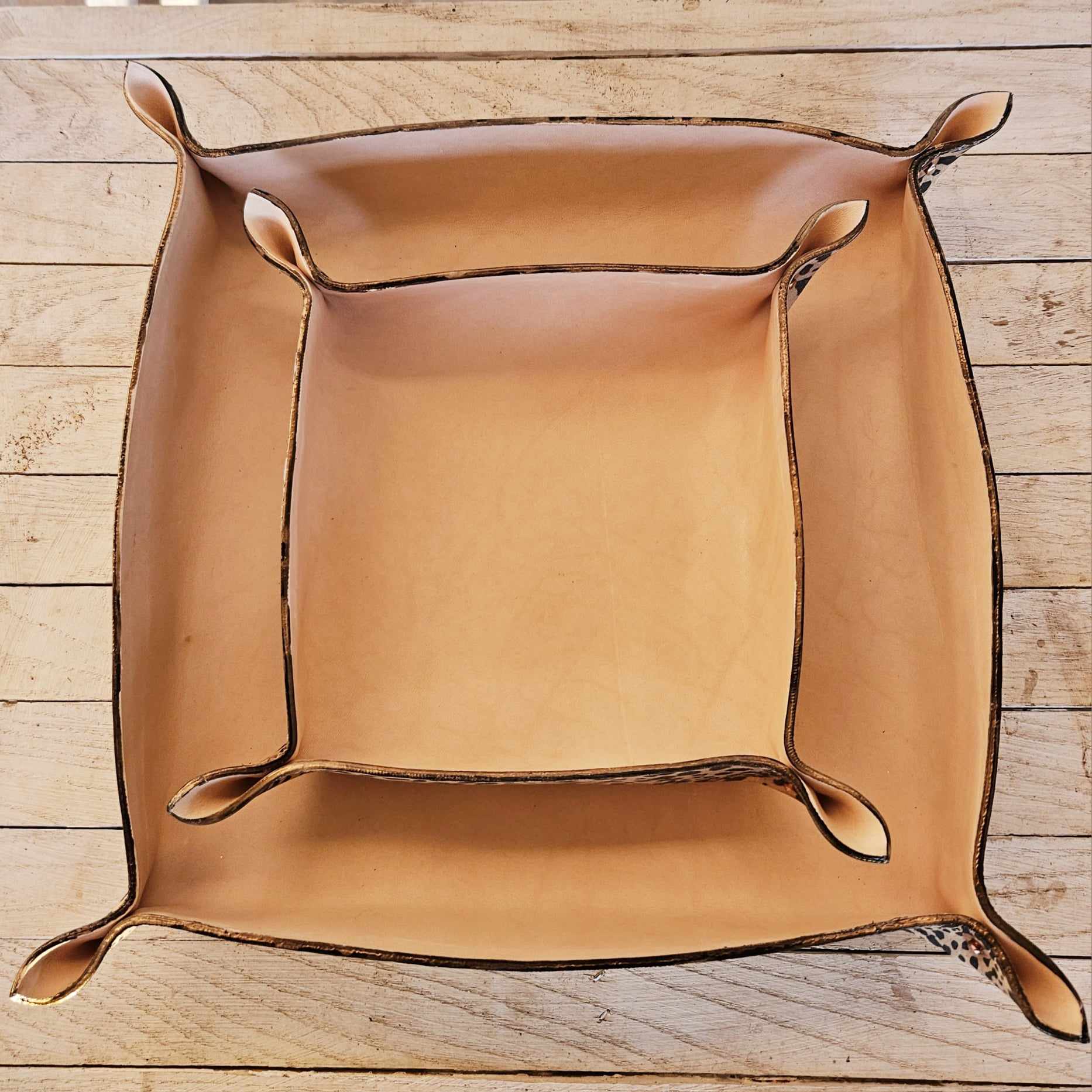 small leopard leather bowl, small leather bowl, leopard leather bowls, leopard bowl, leather bowls