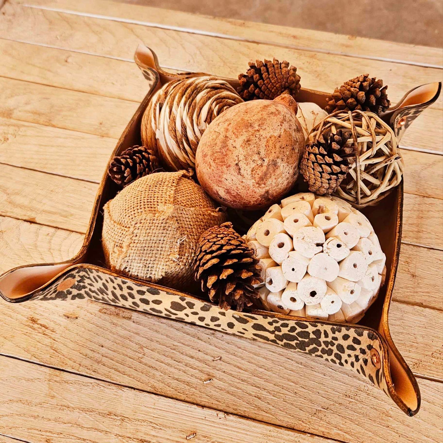 small leopard leather bowl, small leather bowl, leopard leather bowls, leopard bowl, leather bowls