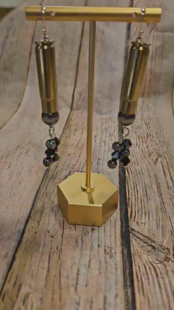 navajo pearl earrings, navajo ammo jewelry, handmade earrings