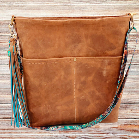 Mahala Convertible Leather Crossbody/Backpack