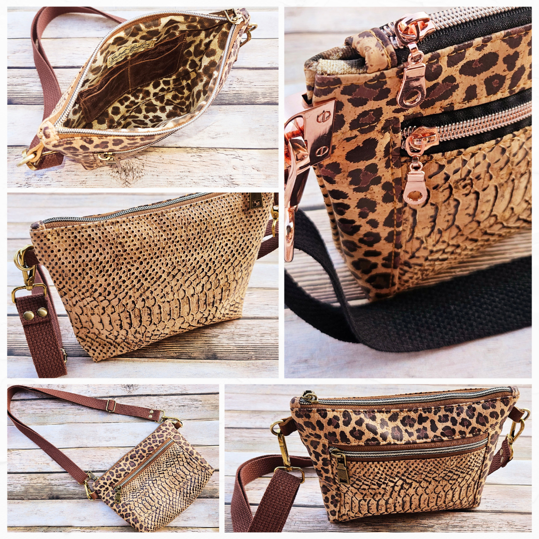 cork, cork leather, crossbody bag, cork crossbody,