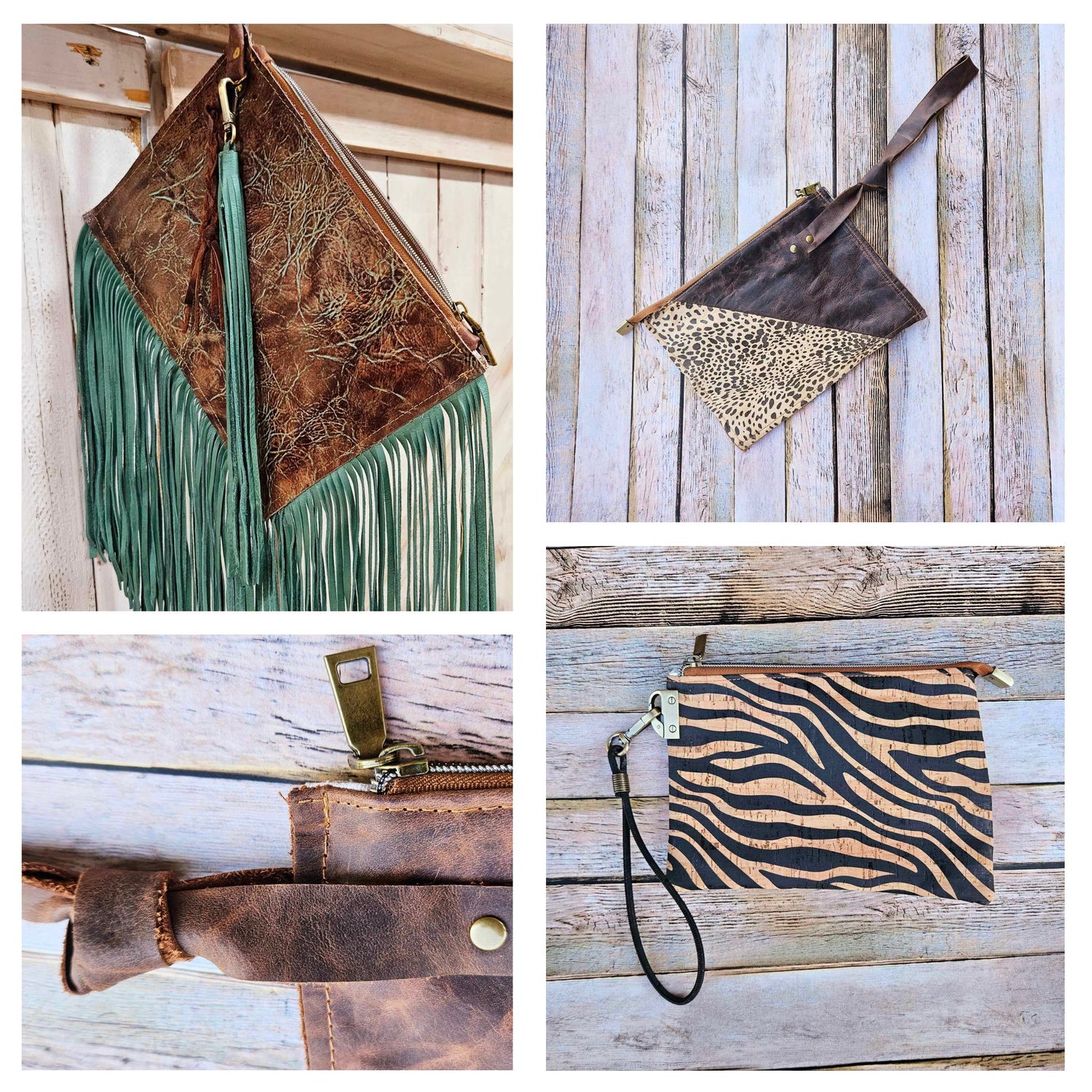 Clutch Wristlet Bags and Leather Wallets