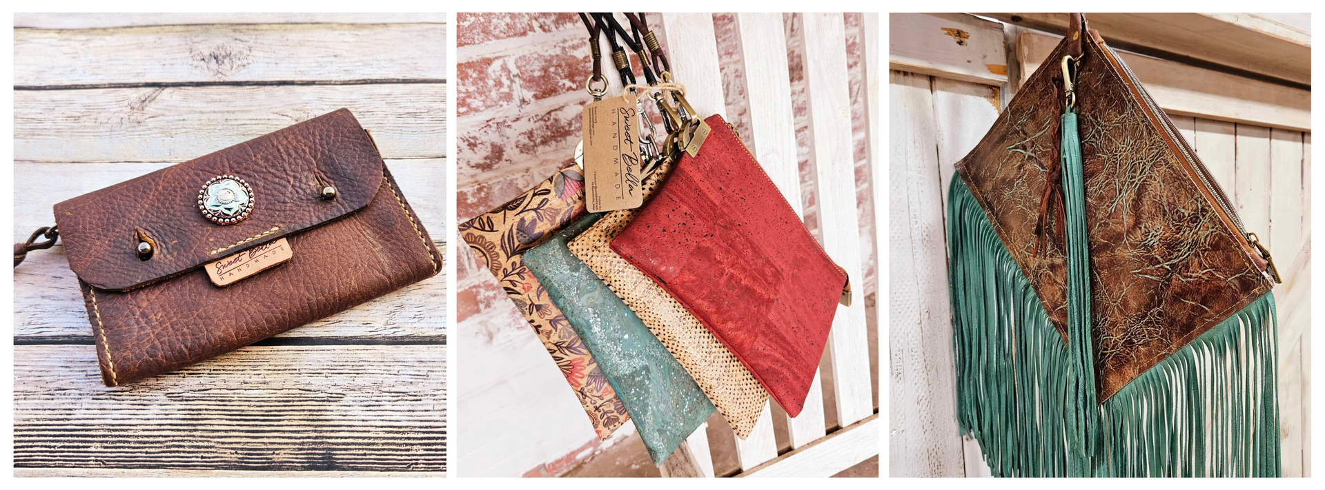Clutch Wristlet Bags and Leather Wallets