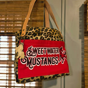 Small Leopard Wax Canvas Mustang Tote