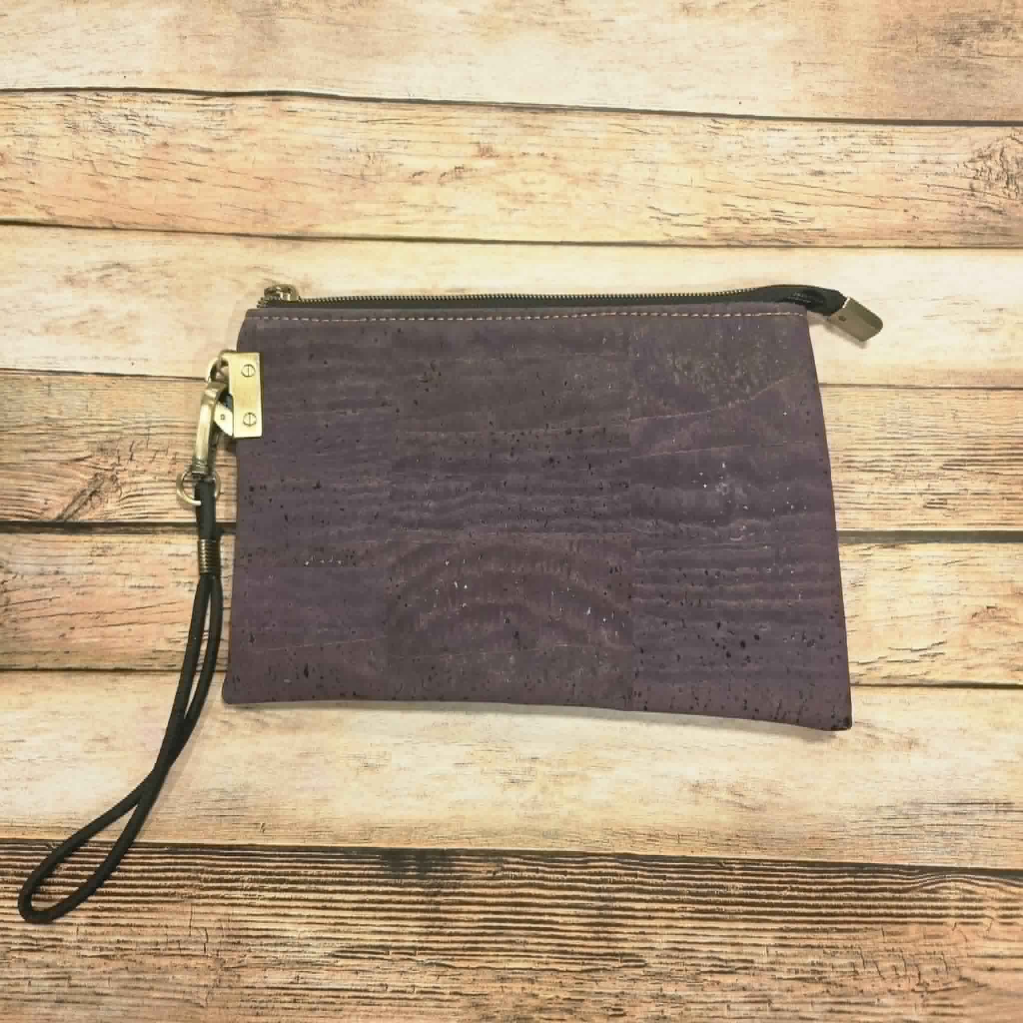 Oleta Purple Clutch Wristlet