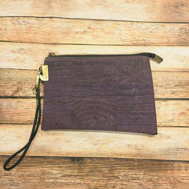 Oleta Purple Clutch Wristlet