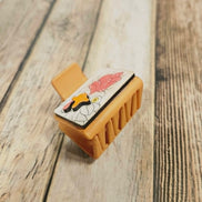 Laser Burned Wood Chicken Small Hair Claw Clip
