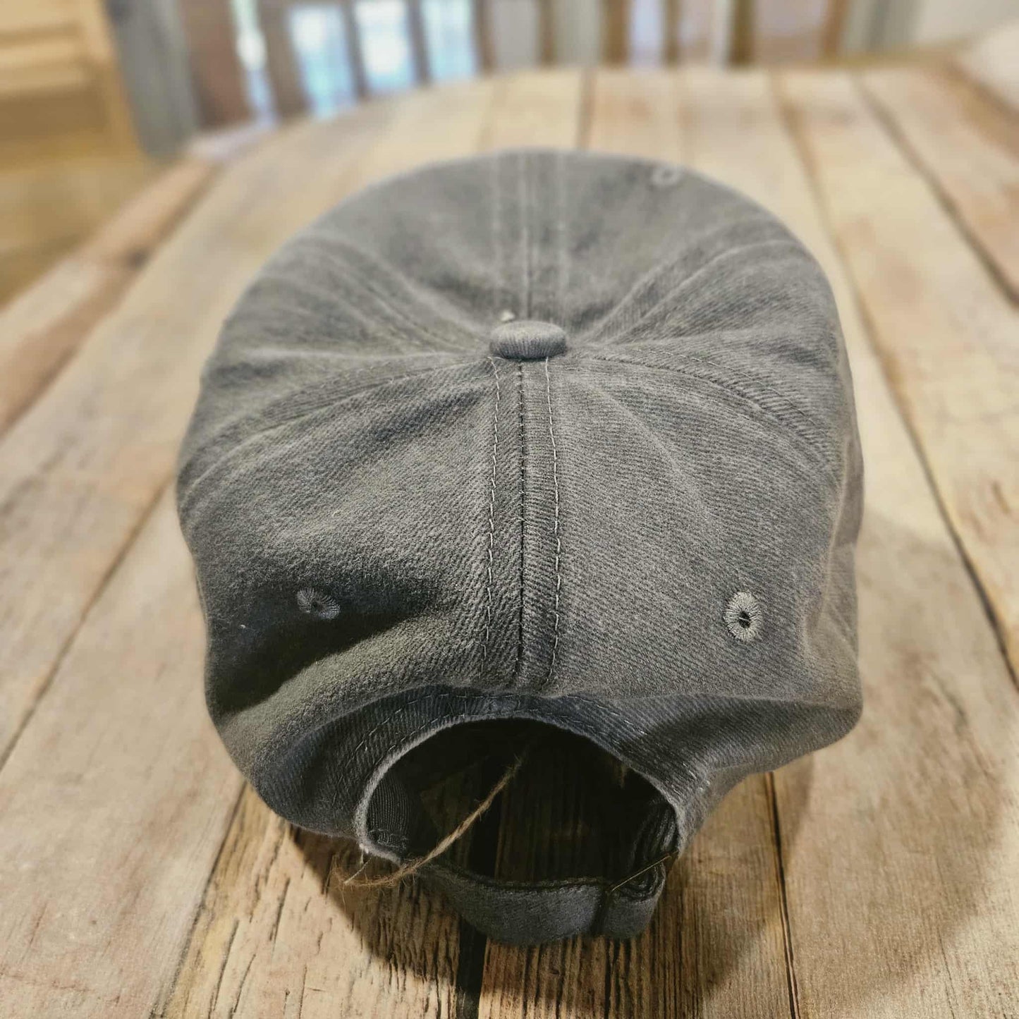 Embroidered Leather Patch Ball Cap