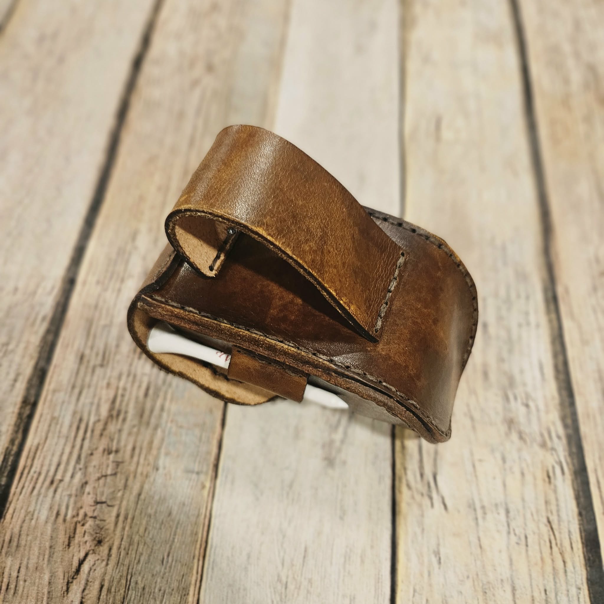 Genuine Leather Golf Ball Bag