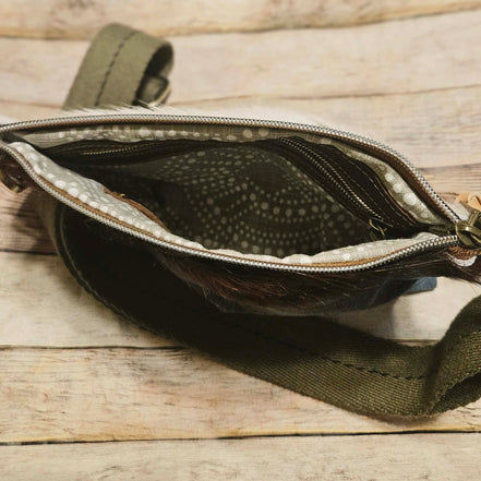 repurposed denim and red eather crossbody, vegetable leather accents, antique hardware, handmade leather crossbody bag