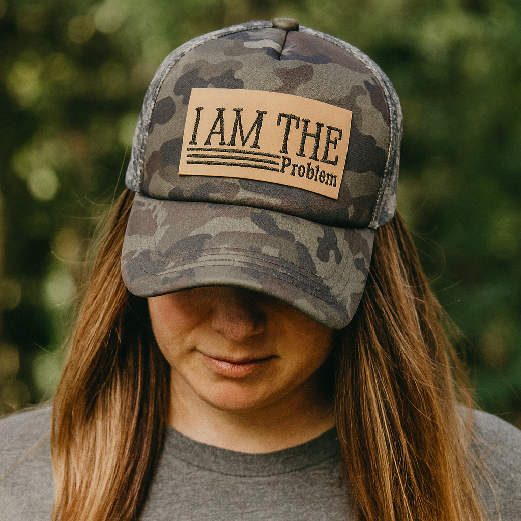 I Am The Problem – Leather Patch Cap