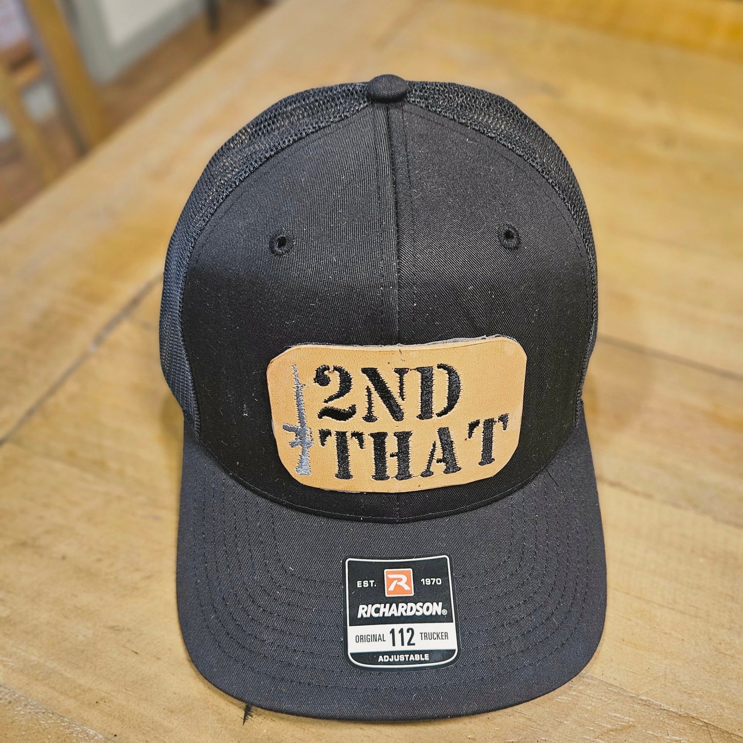2nd That Leather Embroidered Patch Hat