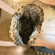 Small Leopard Wax Canvas Mustang Tote