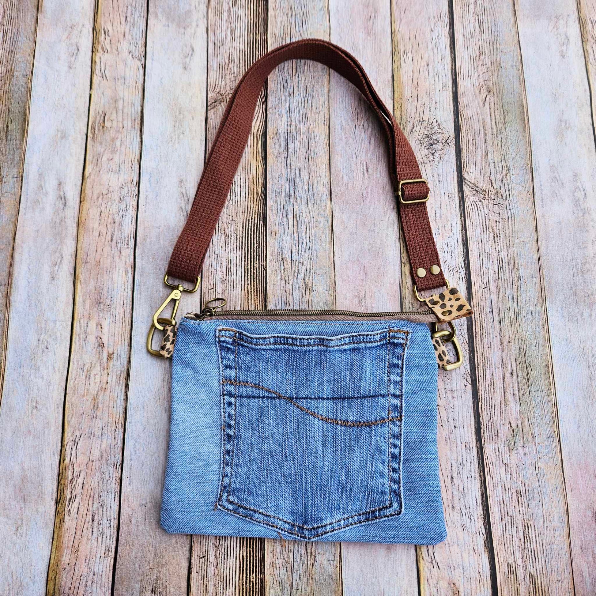 denim crossbody, denim bag, denim purse, kids crossbody, kids purse, kids bag