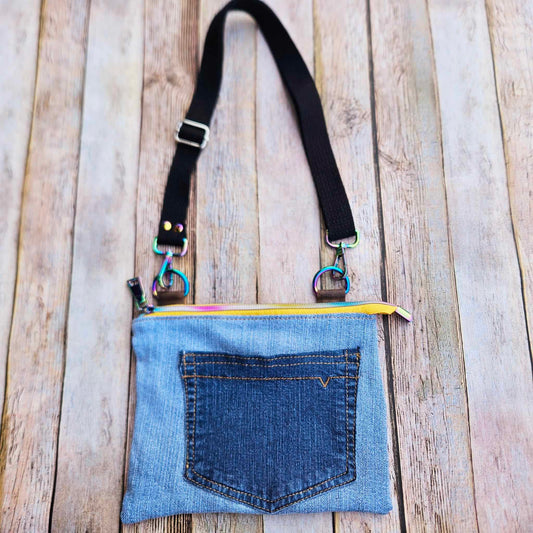 denim bag, denim crossbody, denim purse, kids purse, kids crossbody, kids purse