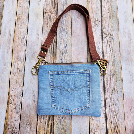 denim bag, denim crossbody, denim purse, kids bag, kids crossbody, kids purse