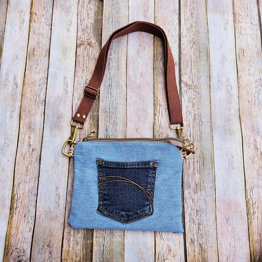 denim bag, denim crossbody, denim purse, kids crossbody, kids purse, kids bag