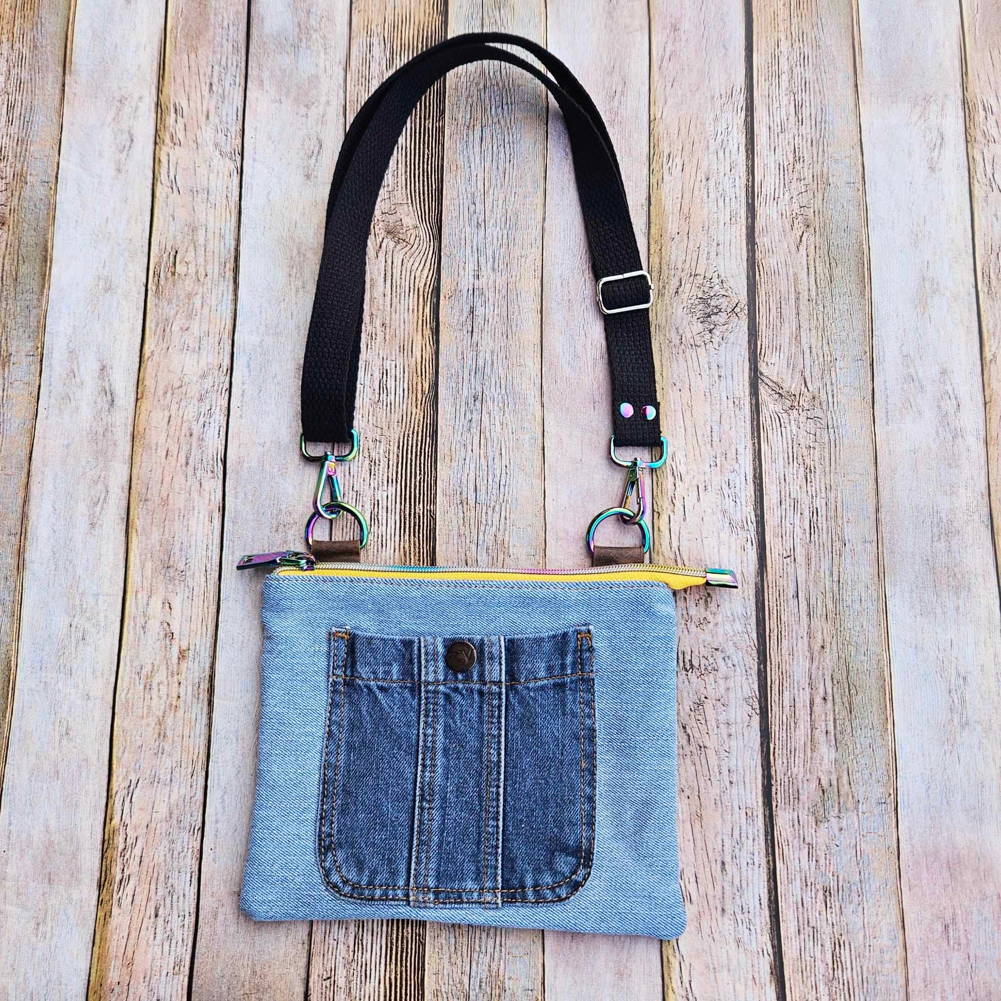 denim bag, kids bag, kids crossbody, denim crossbody, handmade bag, kids purse