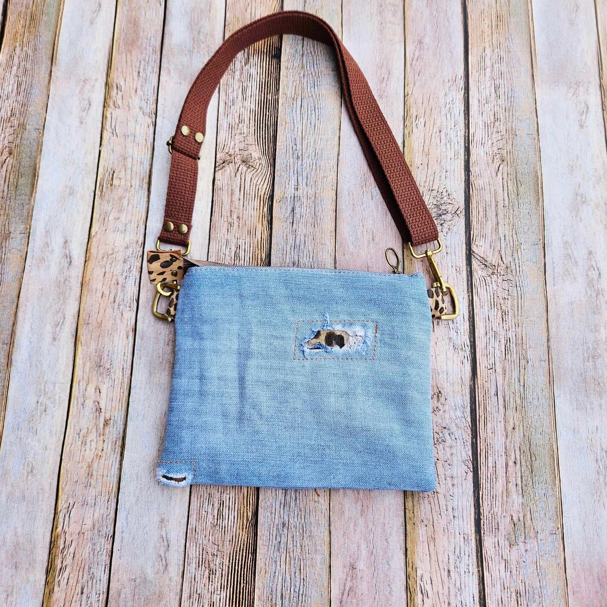 denim purse, denim crossbody, denim bag, kids purse, kids crossbody, kids bag