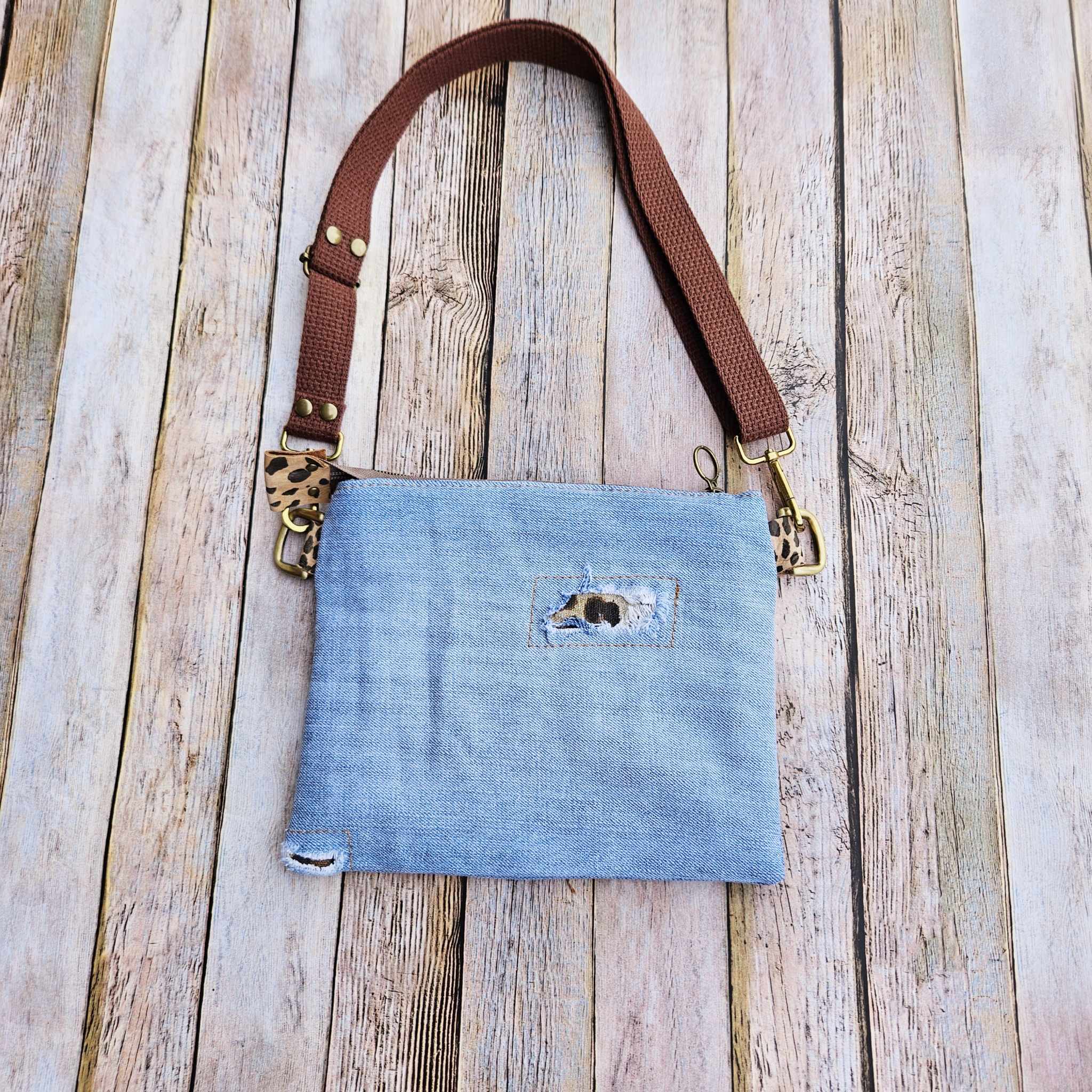 denim purse, denim crossbody, denim bag, kids purse, kids crossbody, kids bag