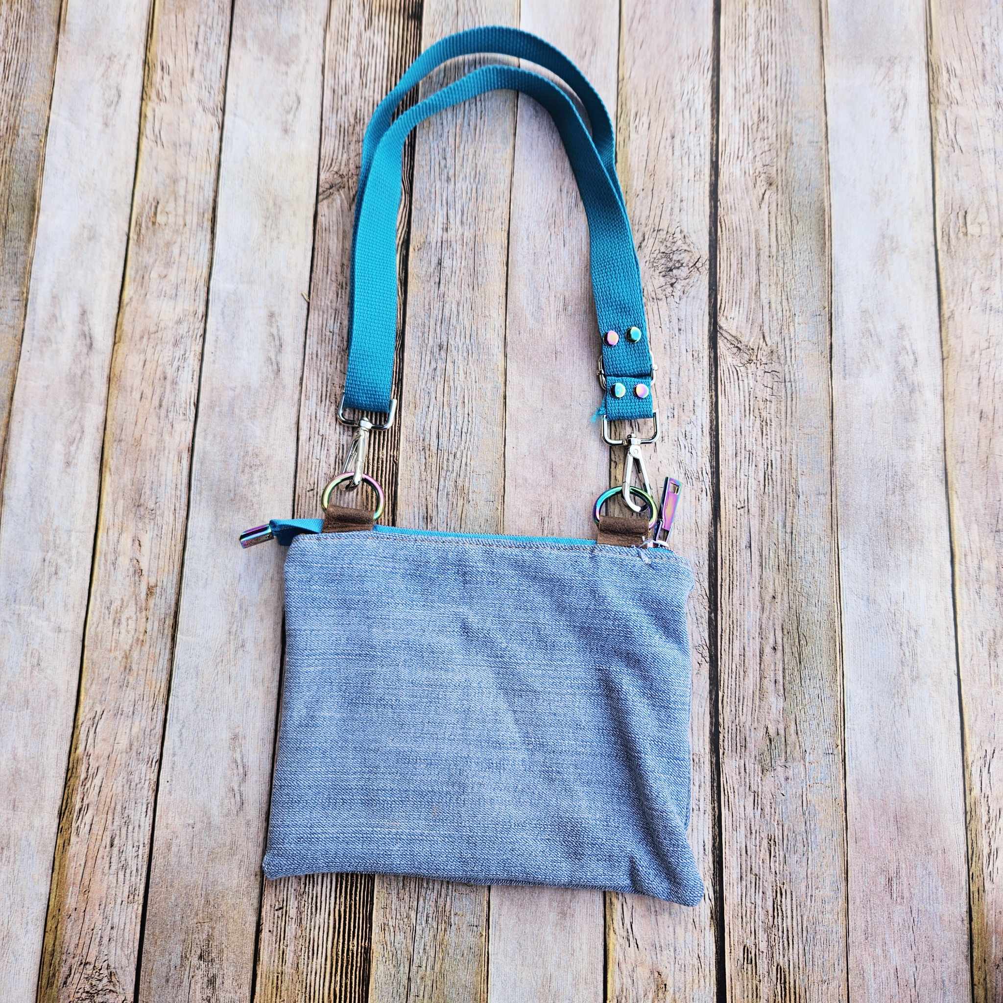 denim purse, crossbody, kids purse, kids bag, denim bag