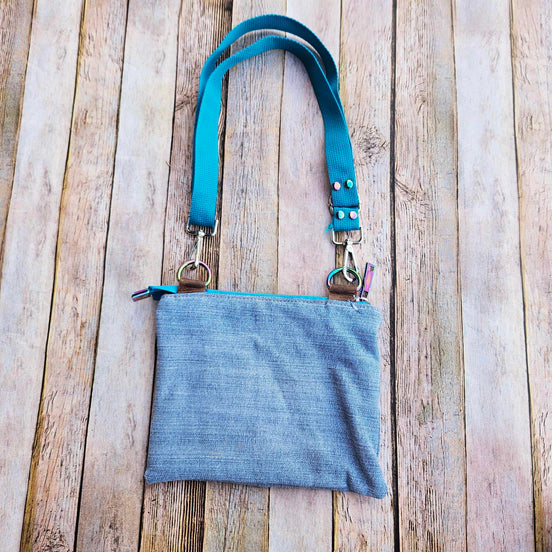 denim purse, crossbody, kids purse, kids bag, denim bag