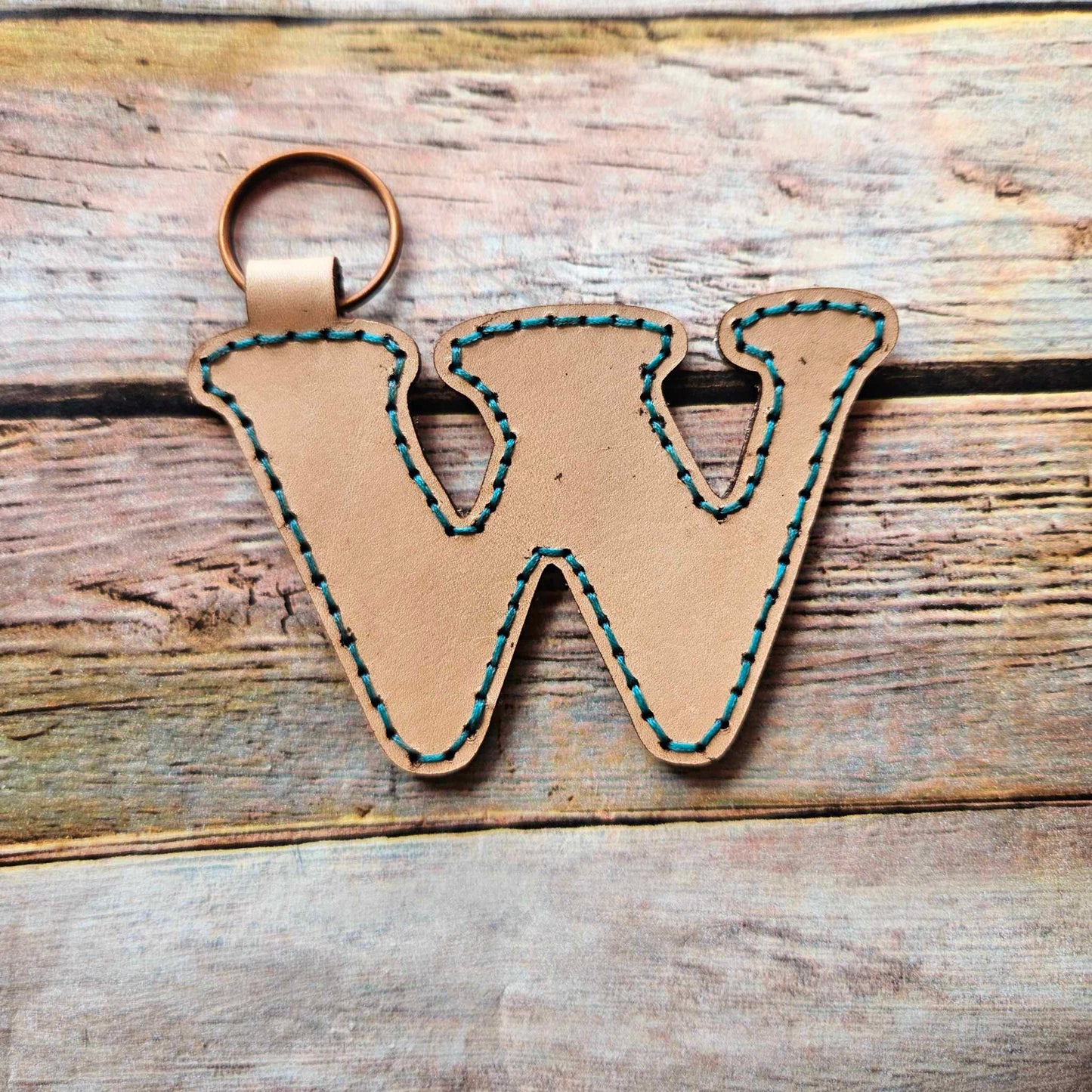 Laser burn, letter keychain, leather keychain, leather,