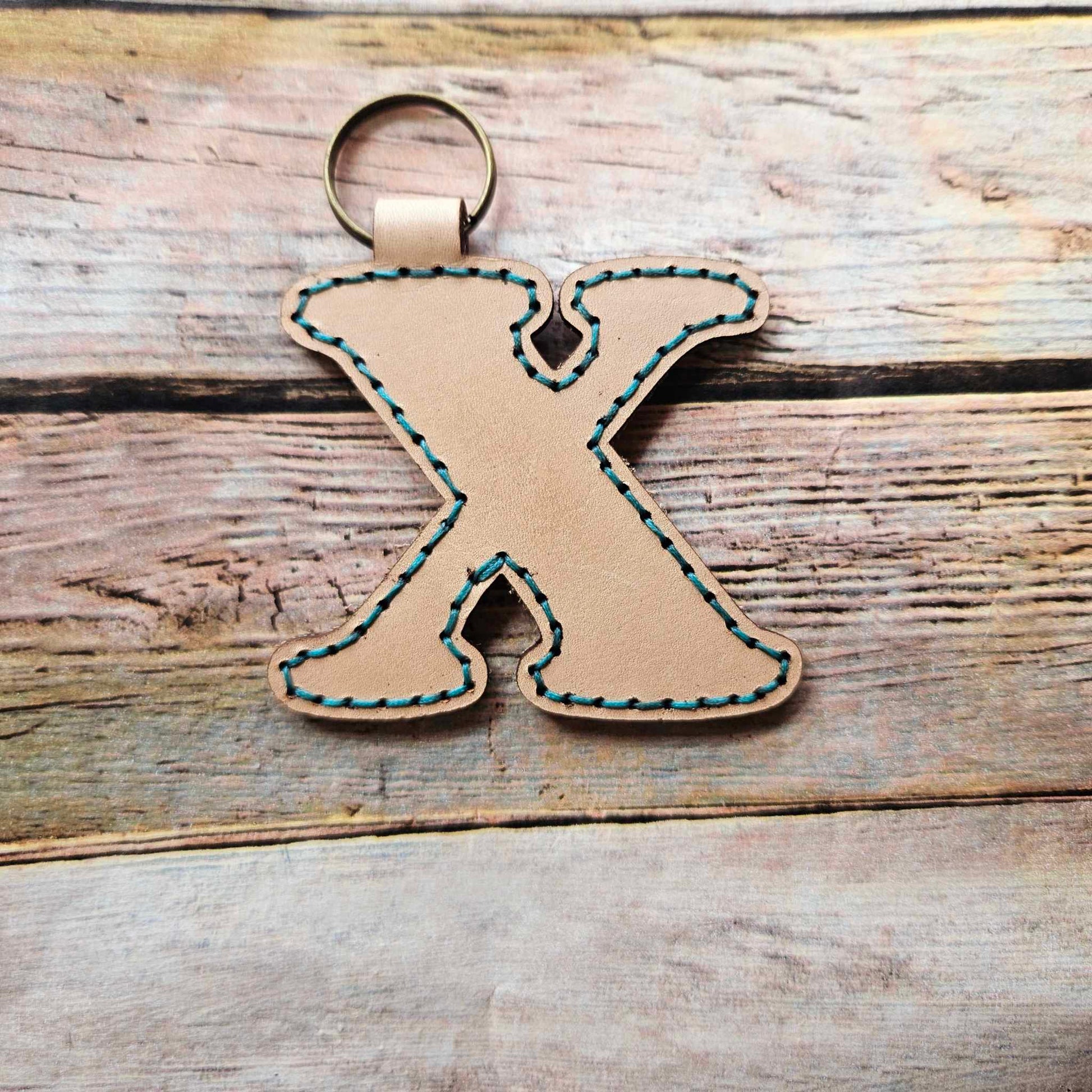 Laser burn, letter keychain, leather keychain, leather,