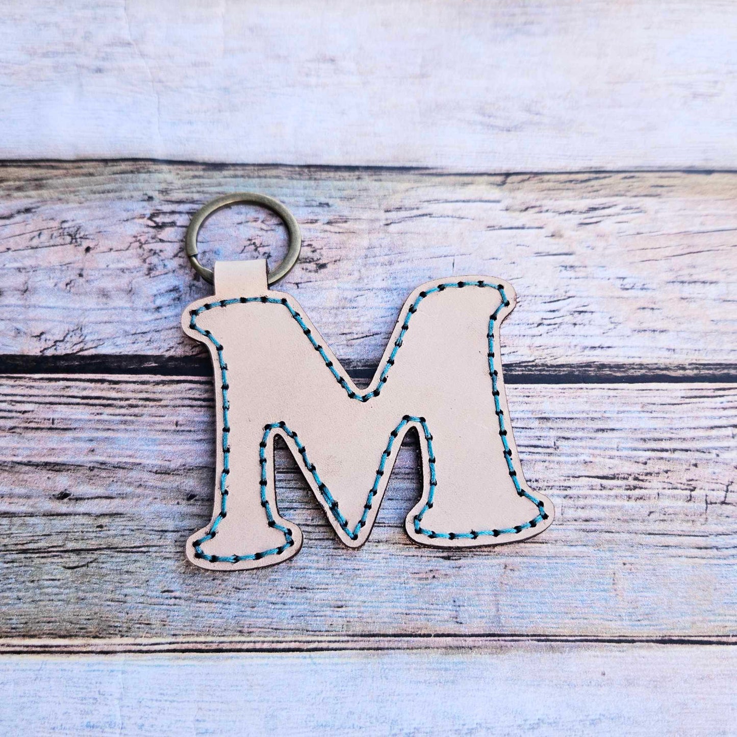 Laser burn, letter keychain, leather keychain, leather,