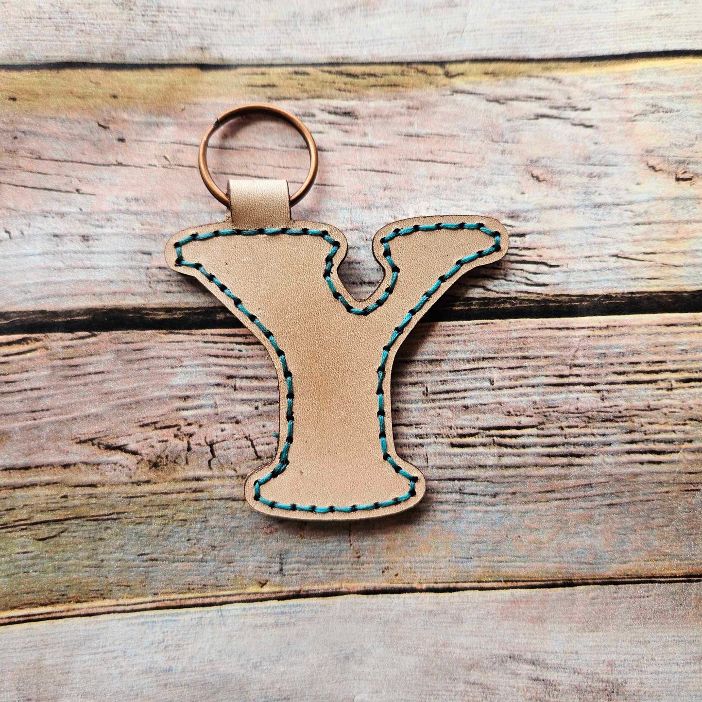 Laser burn, letter keychain, leather keychain, leather,