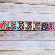 laser burned claw, animal print claw, small claw, colorful claw, hair accessories, tiger print, snake print, leopard print, giraffe print, cow print 