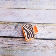 laser burned claw, animal print claw, small claw, colorful claw, hair accessories, tiger print, snake print, leopard print, giraffe print, cow print