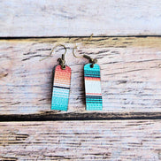 Leather Hoop Earrings