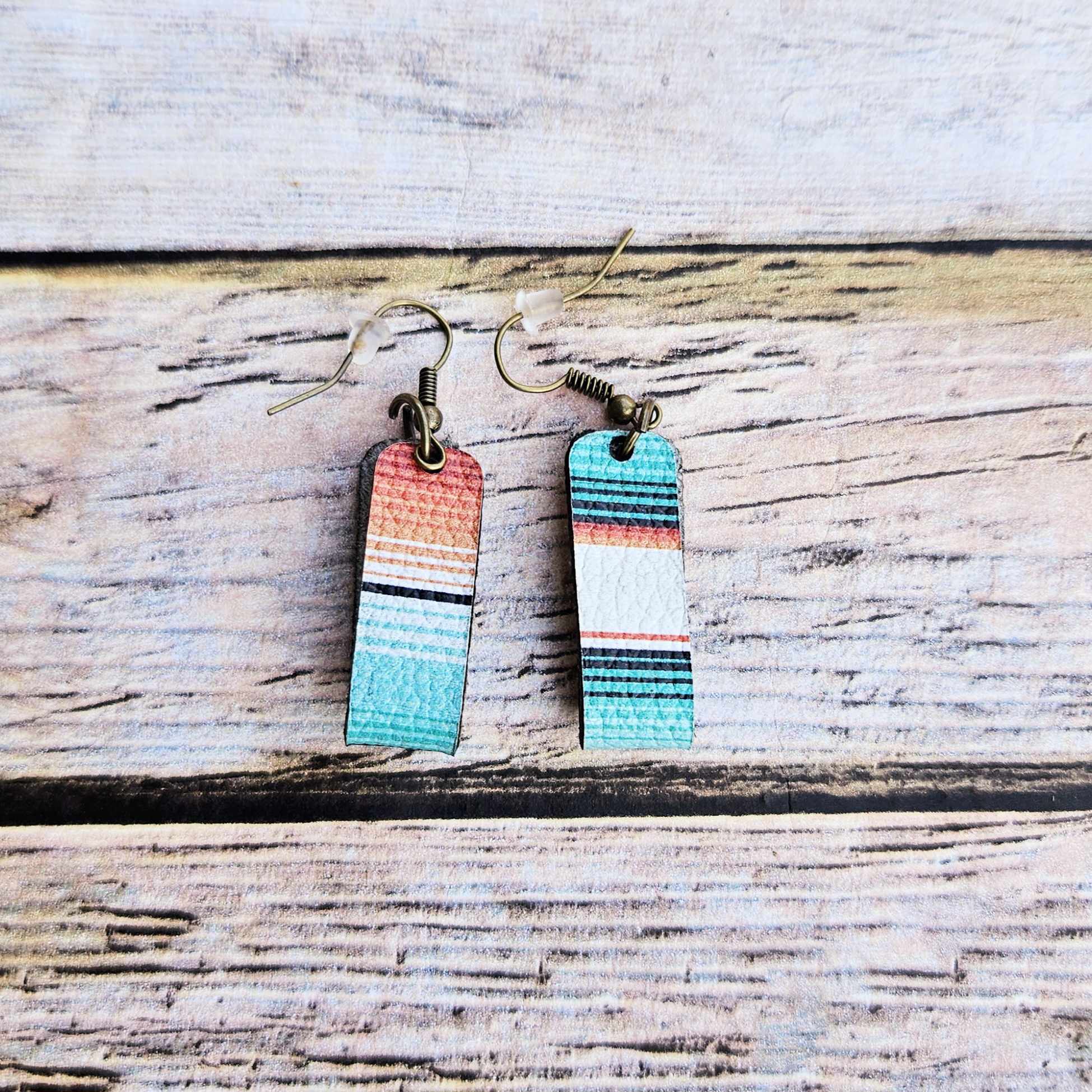 Leather Hoop Earrings