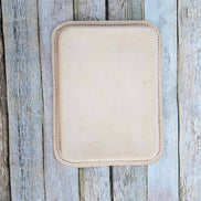 Large Rectangle Leopard Leather Valet Tray – Handcrafted in Texas