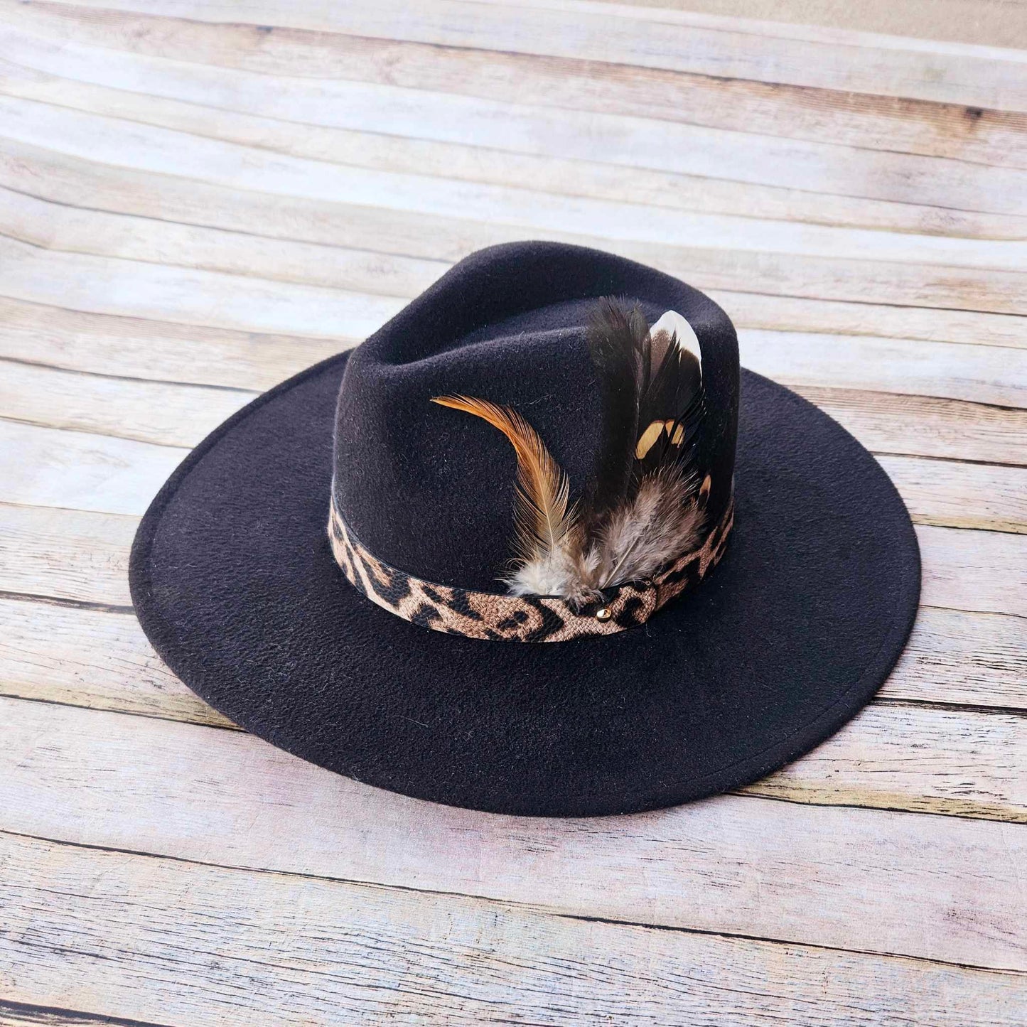 Burned Wide Brim Hat