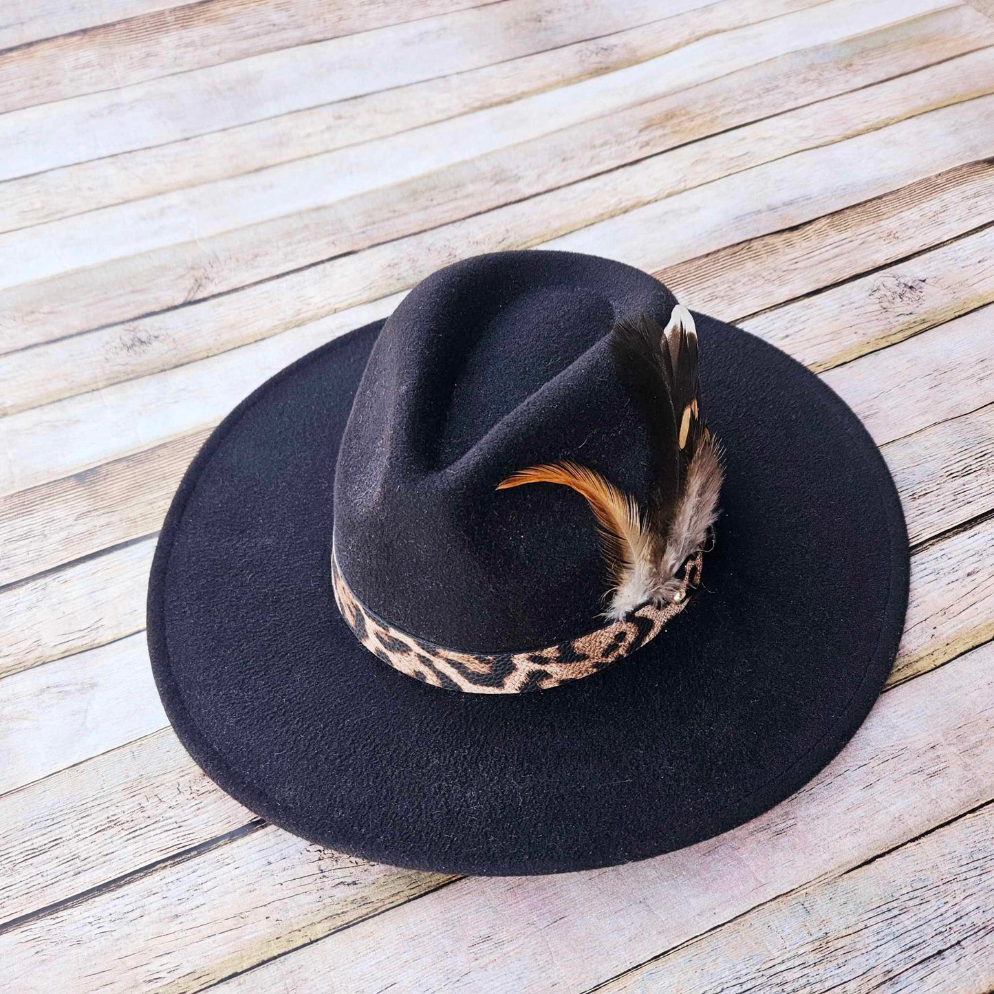 Burned Wide Brim Hat