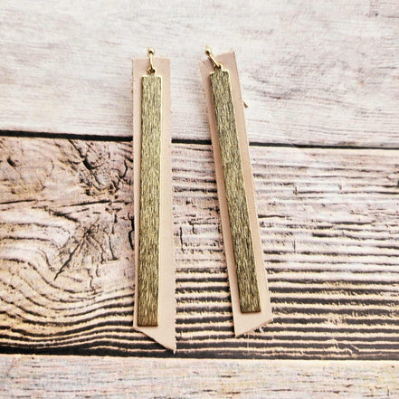 Leather Dangle Earrings