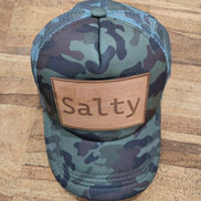 Salty Cork Leather Patch Cap