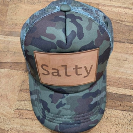 Salty Cork Leather Patch Cap