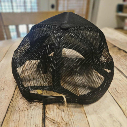Embroidered Leather "Howdy Darlin" Patch Trucker Hat